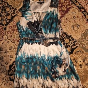 AKIRA multicolored silk dress